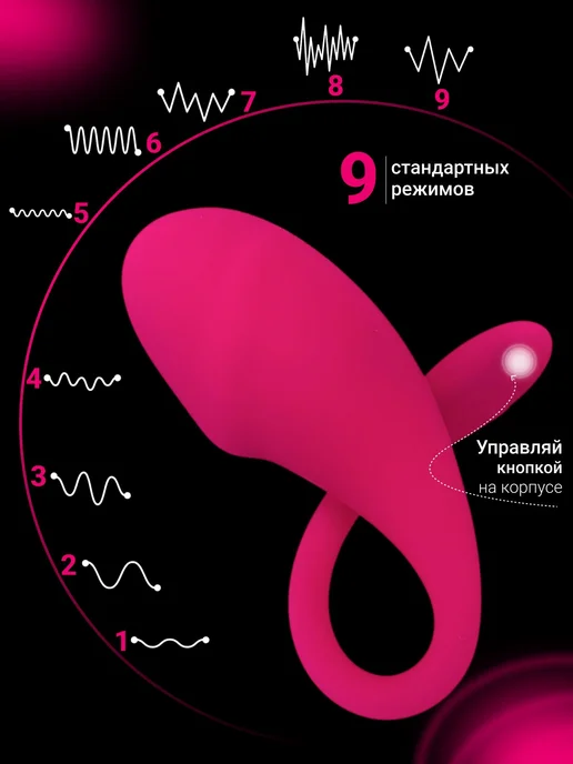 Виброяйцо, цвет розовый, 21 см, розовый, фото 2
