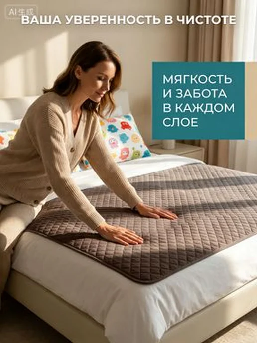 Многоразовая впитывающая пелёнка 80x120 см, 80x120 см, фото 2