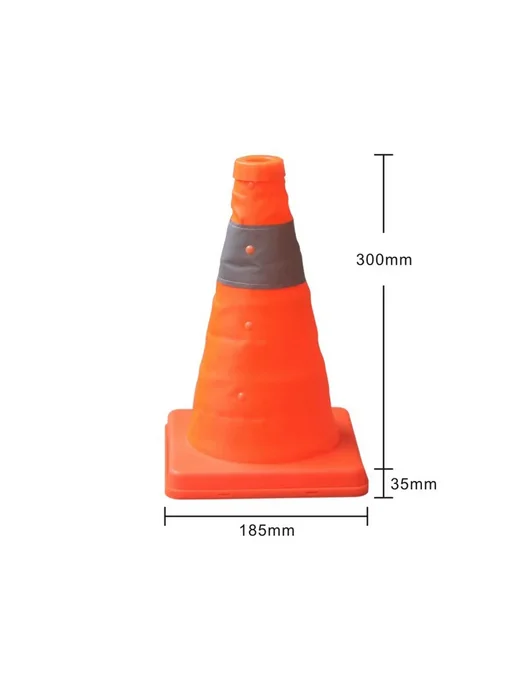Складной светоотражающий дорожный конус из резины 30cm, вариант