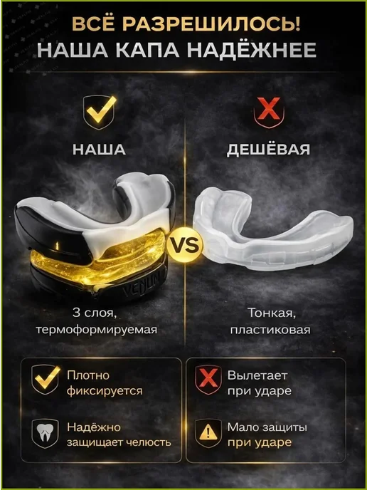 Капа спортивная, вариант, фото 4