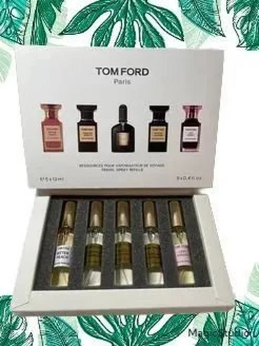 Парфюмерный набор Tom Ford Том Форд 5 флаконов по 12 мл, 12 мл, фото 2