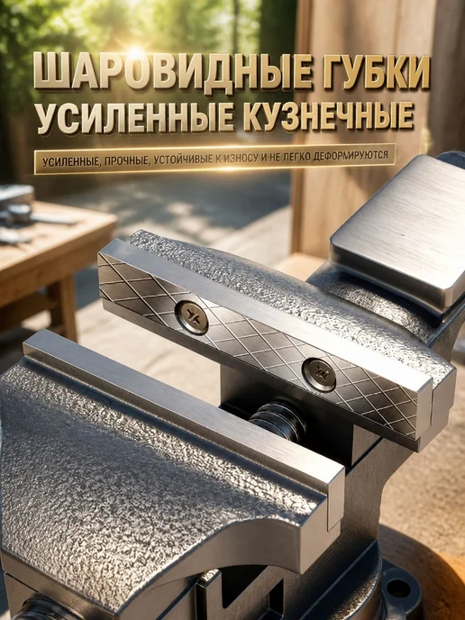 Тиски настольные слесарные тяжелые, алюминиевый сплав, неп, вариант, фото 4