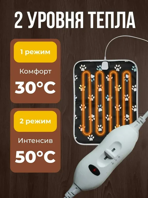 Коврик с подогревом бирюзовый, вариант, фото 3