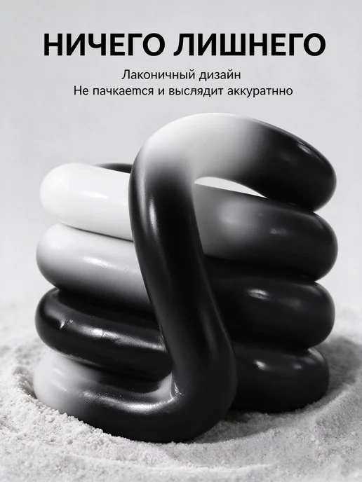 Детская антистресс-игрушка Tangle, термочувствительная, черный, фото 3