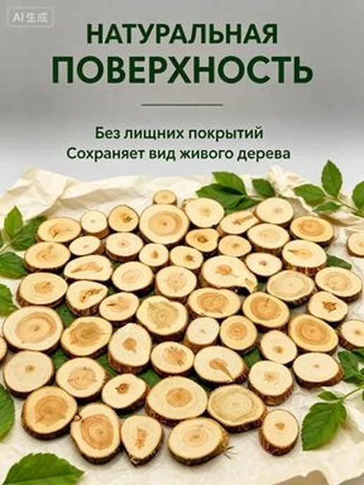 Спилы можжевельника, 50 шт, диам. 10–40 мм, 50 шт, фото 4
