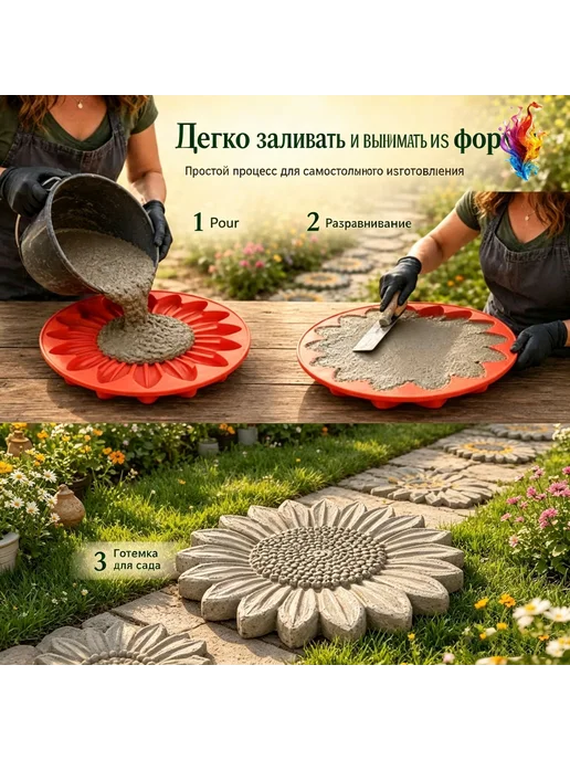 Формы для подножек Пчела, формы для бетона, предназнач, вариант, фото 6