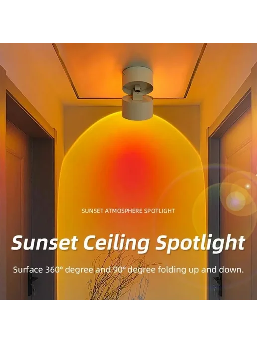 Потолочный светильник Sunset LED 10Вт 220В Черный, black-Ope, 10 Вт, фото 2
