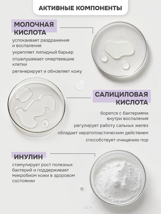 Гель для душа с кислотами от прыщей и акне на теле, вариант, фото 4