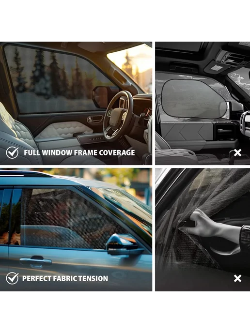 SUPCARPAD Солнцезащитная сетка для окон автомобиля Hyundai i30 2011-20, вариант, фото 3