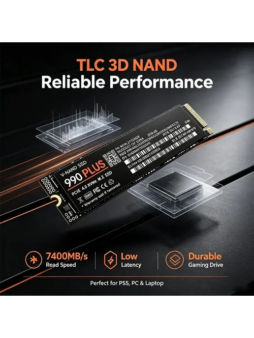 990 PLUS M.2 2280 NVMe SSD 500-4 ТБ, 4 ТБ, фото 2
