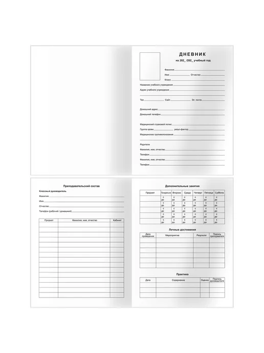 Дневник 5-11 кл. 48л. (твердый) BG "Искорки", глянцевая лам, 48 л, фото 3