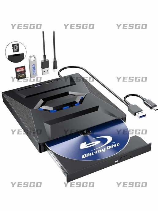 Портативный внешний Blu-ray USB-C, вариант