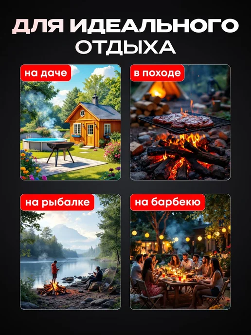 Решеткагриль 26 см x 32 см хромированная поверхность с, вариант, фото 3