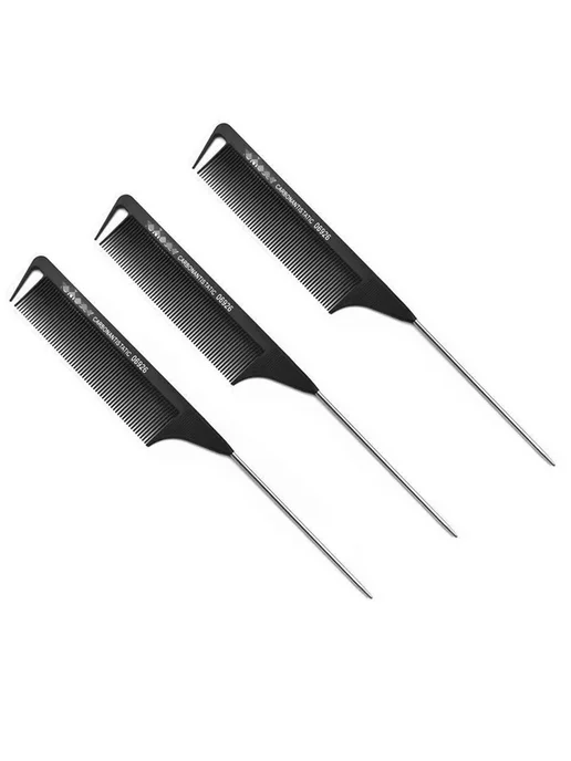 Профессиональная расческа с металлическим наконечником 3PCS, 3 шт