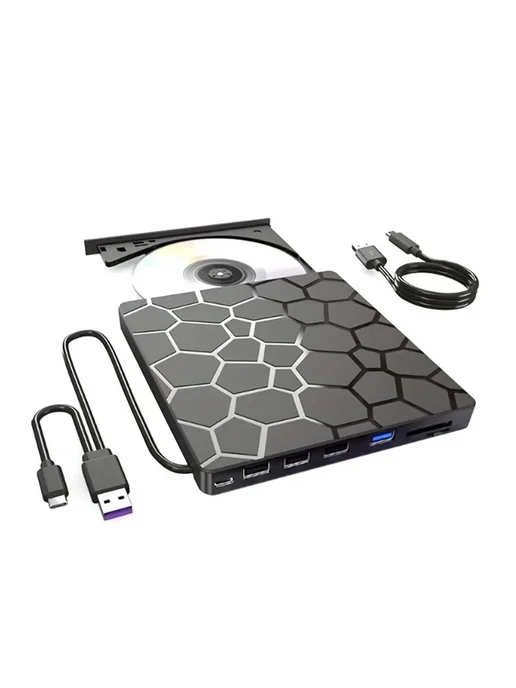 Привод DVD RW USB 3.0 Type-C 7 в 1, вариант