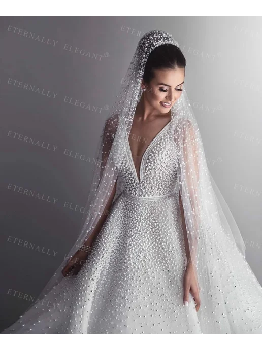 Eternally Elegant Свадебная вуаль белая 3 метра 200 см, Белы, 3 м