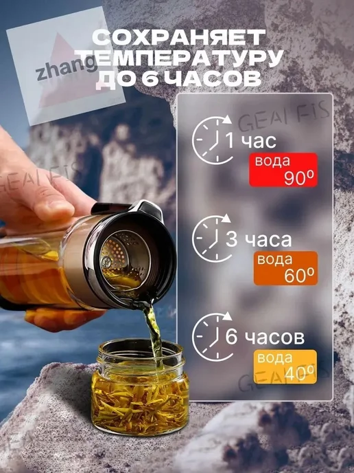 Прозрачная кружка для воды 0.5л стекло, 500 мл, фото 4