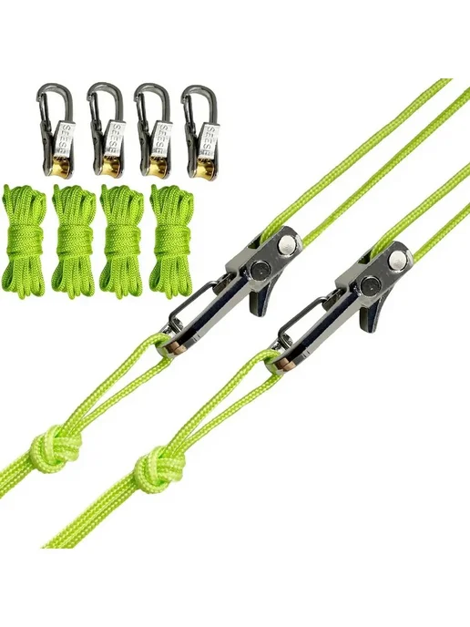 Светоотражающие растяжки для палатки в комплекте, вариант, фото 3