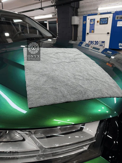 Полотенце для сушки авто 50х70 из микрофибры 400гм2 Onyx, 50x70, фото 5