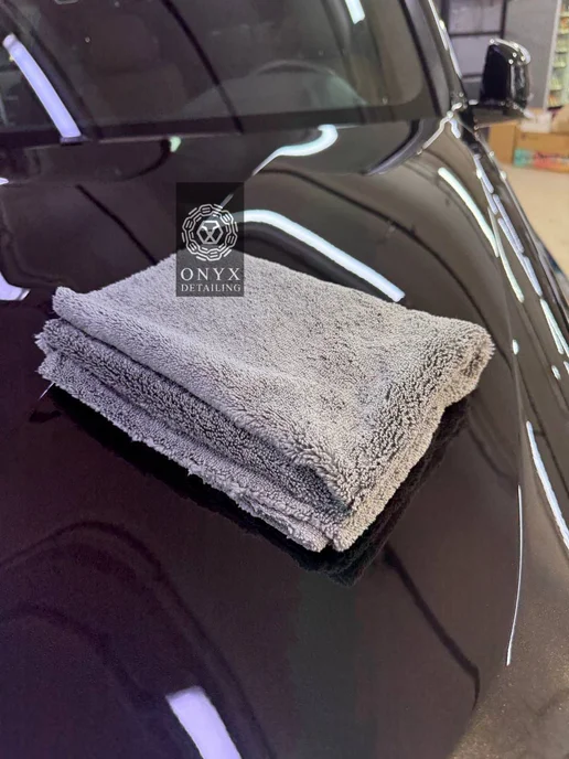 Полотенце для сушки авто 50х70 из микрофибры 400гм2 Onyx, 50x70, фото 7