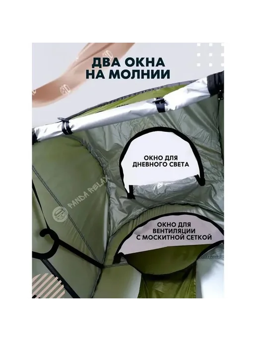 Палатка для душа и туалета 190 120 120 см, вариант, фото 7
