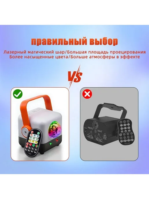 Портативный лазерный проектор с музыкальной, вариант, фото 12