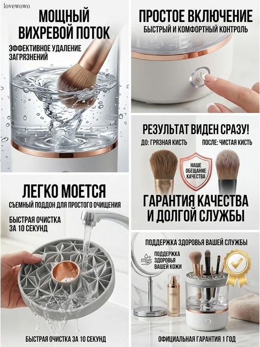 Автоматическая ультразвуковая машинка для чистки, мойки, вариант, фото 5