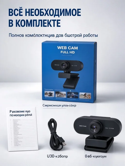 Сетевая веб камера USB, Full HD съемка для компьютера, вариант, фото 8