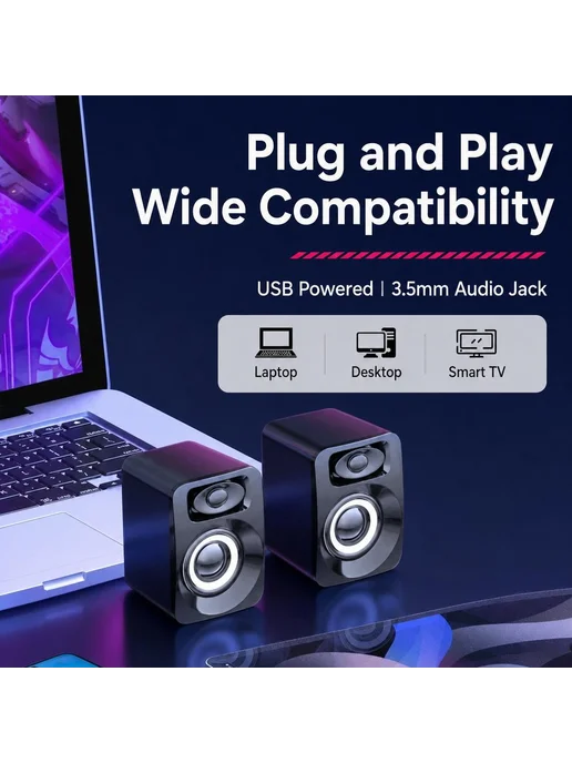 Колонки для компьютера Bluetooth белые, белый, фото 2