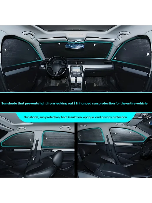 Солнцезащитный козырек для Kia Carens 2007-2011, сетчатый ко, вариант, фото 3