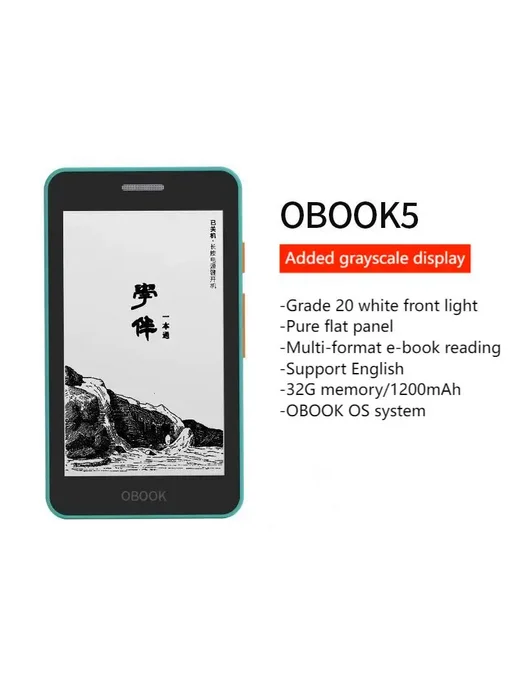 OBook5 S2 мини-электронная книга 32 ГБ, 32 ГБ, зеленый, фото 7