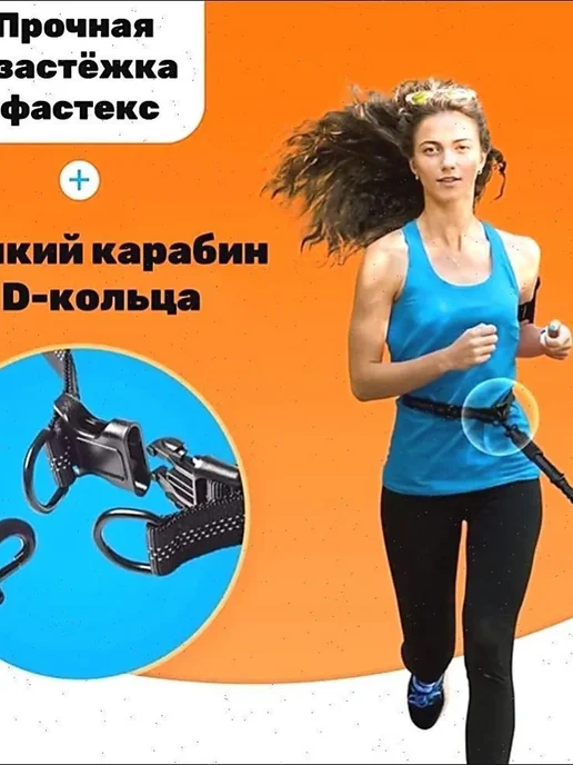 Антирывковый поводок для двух собак, серый, серый, фото 6