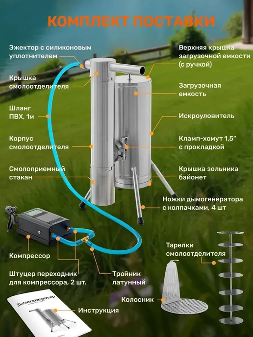 Универсальный дымогенератор 3,5л для дома, 3,5 л, фото 2