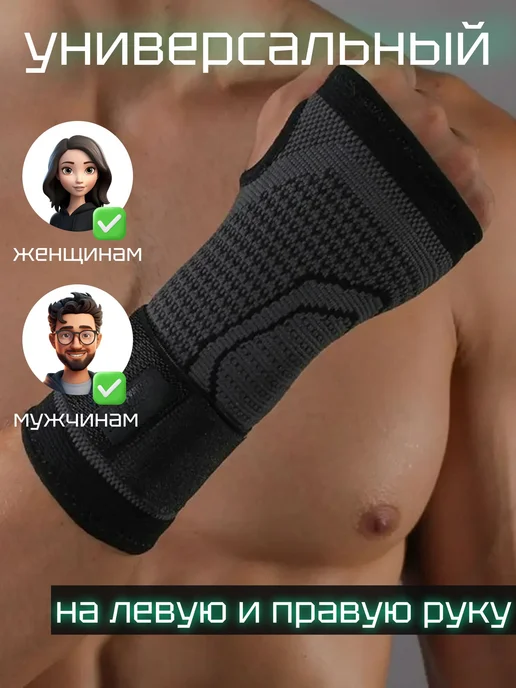 Бандаж на запястье, напульсник, фиксатор кисти руки, вариант, фото 2