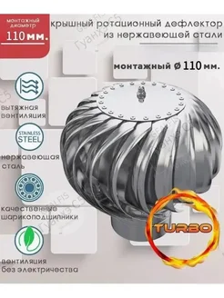 Дефлятор труб турбо 110мм