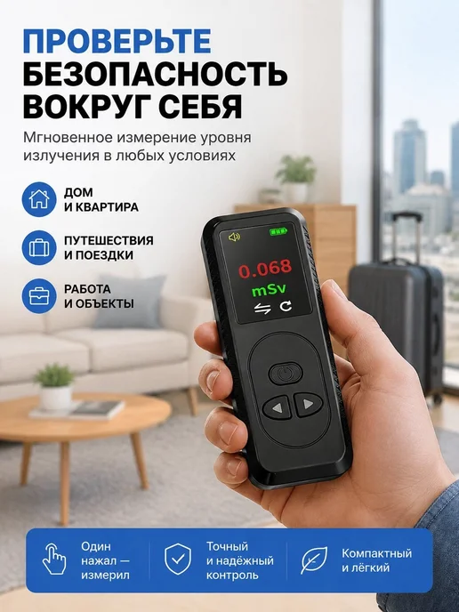 Дозиметр H28 персональный с TFT-дисплеем, вариант, фото 7