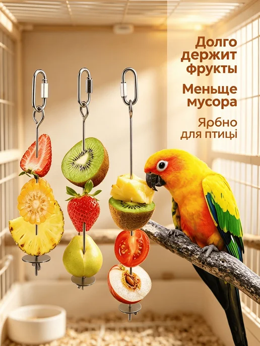 Подвесная кормушка для птиц и грызунов, нержавеющая сталь, вариант, фото 7