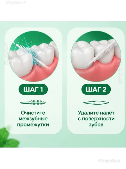 Зубочистки пластиковые с ёршиком 2 в 1, 200 шт, 200 шт, фото 6