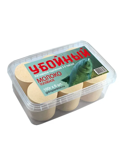 Технопланктон УБОЙНЫЙ 160г х 6шт. Молоко топленое, 160 г, 6 шт