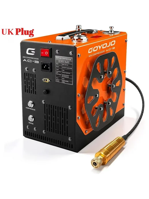 GOYOJO Компрессор PCP 400 бар 350 Вт 220V UK Plug, 350 Вт