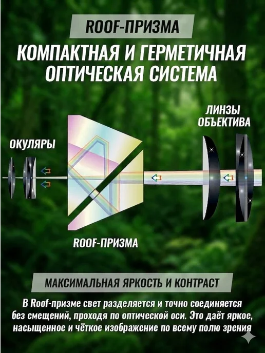 Монокуляр мощный монокль подзорная труба профессиональная, черный, фото 7