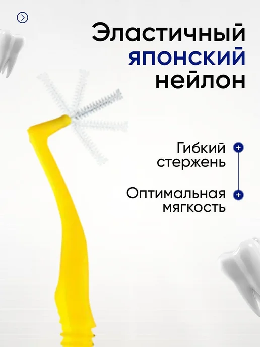 Нет бренда Межзубные ершики для брекетов и зубных 1-1 2мм 20шт, 20 шт, фото 5