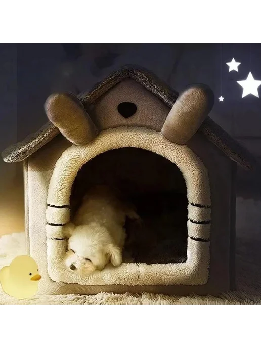 Лежанка-домик для кошек из флиса, вариант, фото 5