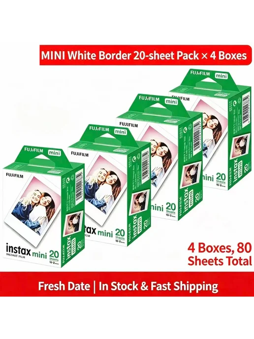 FUJIFILM Instax Mini пленка белая кромка 40 Sheets, белый, фото 5