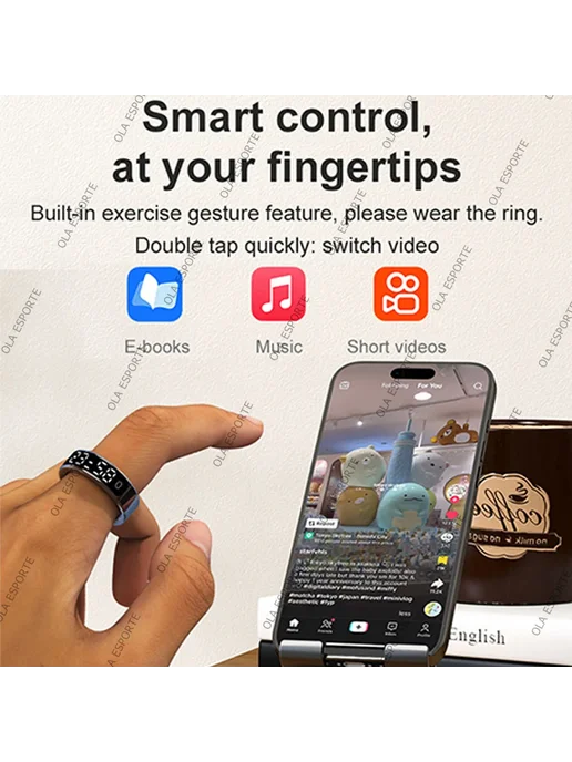 Ola Esporte Smart Ring для Galaxy с HD экраном 8, Siliver Pr, вариант, фото 6