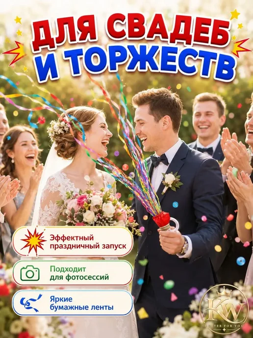 Хлопушка на праздник полоски разноцветный 10 шт, 10 шт, фото 6