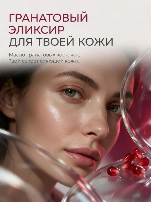 Нет бренда Масло гранатовых косточек для лица,тела и волос,10 мл, 10 мл, в упаковке 94 г, фото 3