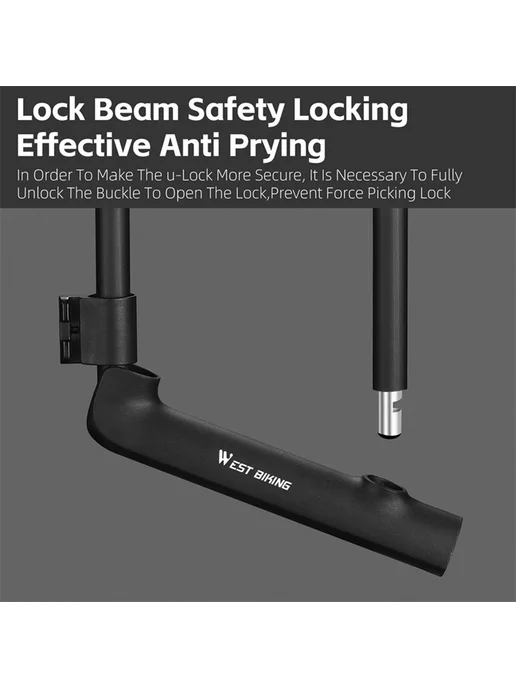 U Lock велосипедный с 2 ключами, противоугонный замок, вариант, фото 6