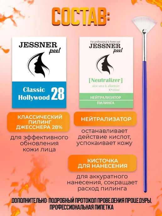 Trend Cosmetics Набор 3в1 пилинг Джесснера серии "Jessner, вариант, фото 2