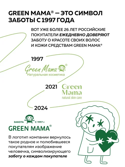 GREEN MAMA Спрей мист для лица и шеи увлажняющий с, зеленый, фото 8